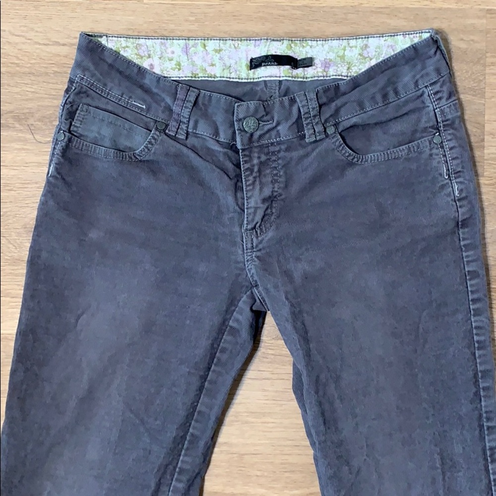 Prana Gray Corduroy Pants Size 6